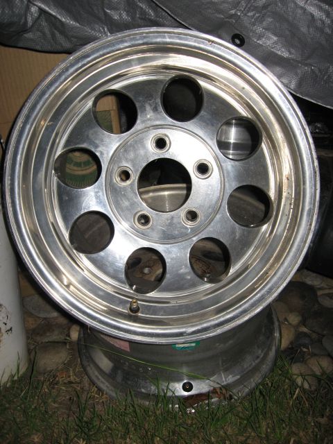 1989 Ford Bronco - Close-up of a single aluminum alloy wheel, likely for an older truck or SUV.