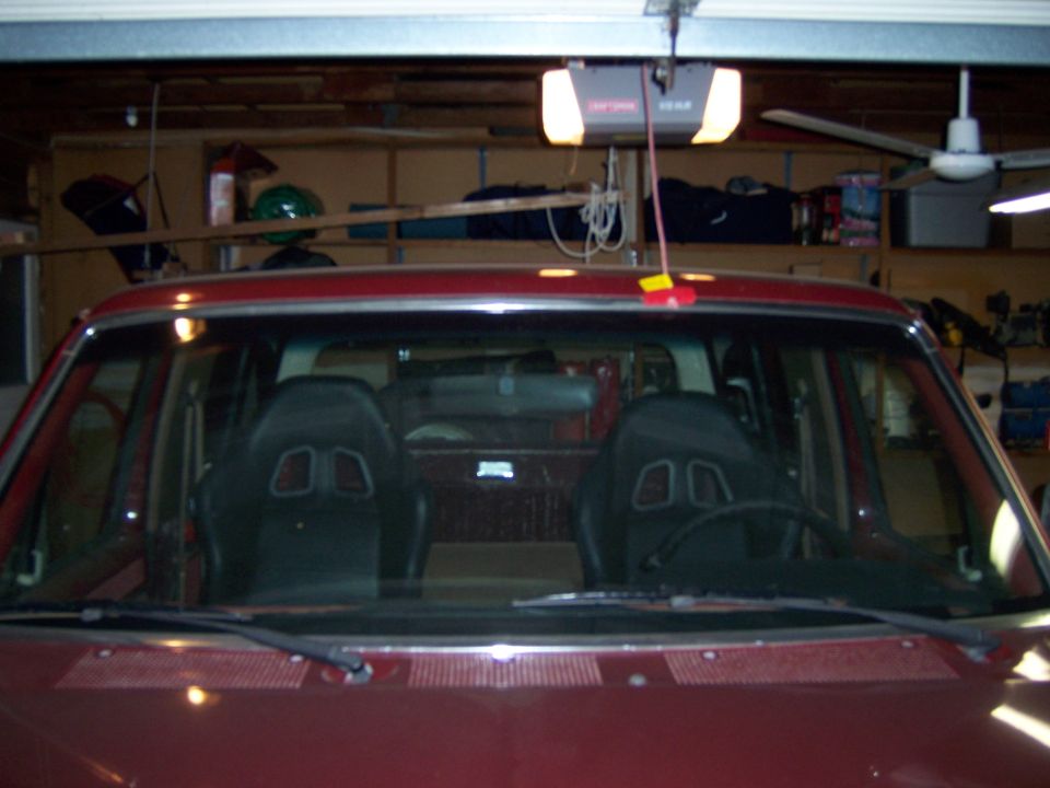 1991 Ford Bronco interior showing racing seats and dashboard