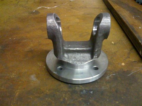 1987 Suzuki Samurai - Close-up of a U-joint flange, a component used in driveshafts.