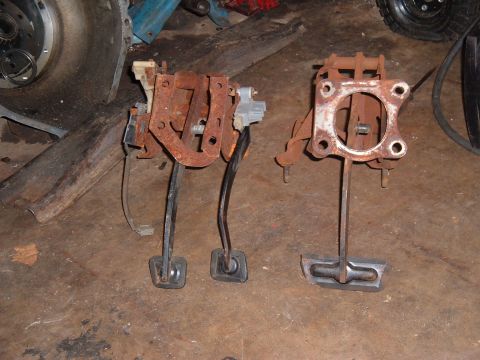 1981 Ford LTD - The Mustang uses a different power booster mounting flange. But notice that the LTD flange is a big flat piece of steel. It's held on with…