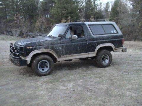 1983 Ford Bronco - A pretty good day: stuck 2x enough to use the winch; no damage; a few friends spotting, riding, BSing... And I got home just in time for th…