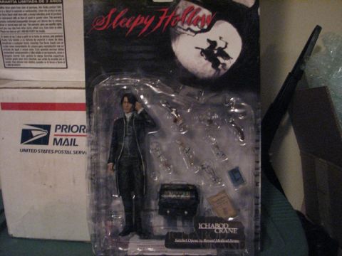 1991 Ford Bronco - Ichabod Crane action figure from Sleepy Hollow, packaged with various accessories.