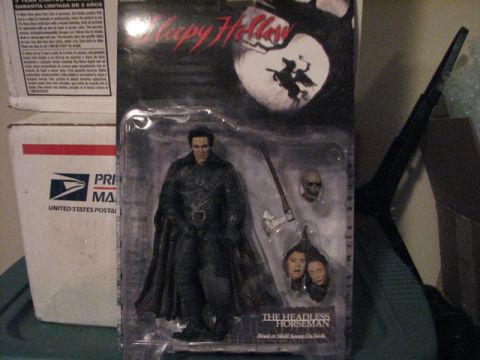 1991 Ford Bronco - Action figure packaging for The Headless Horseman from Sleepy Hollow, with accessories.