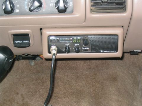 1995 Ford Bronco - CB Close up. Not mounted or leveled yet though.