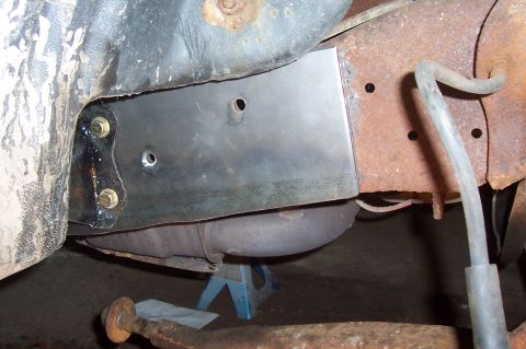 1990 Ford Bronco - I used 1/4" plate steal for the repair