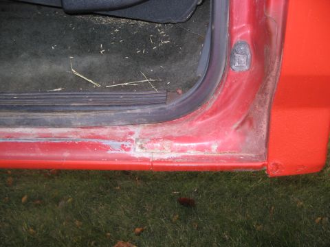 1992 Ford F-350 - Driver side rear kick panel