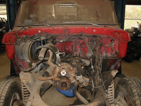 1978 Ford Bronco - Stage 3 the teardown begins.....The old 351m has been apart for some time and had water damage. It will be replaced with the tranny from my…