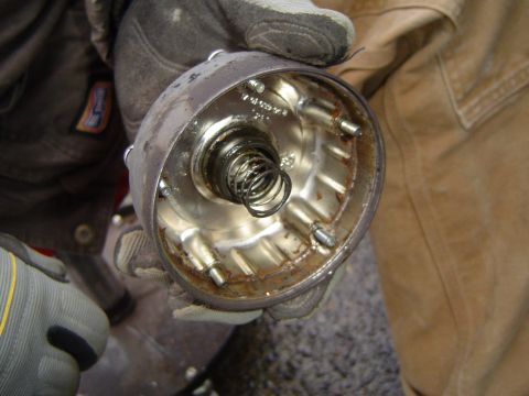 1991 Ford Bronco - Inside the cap on the auto hub