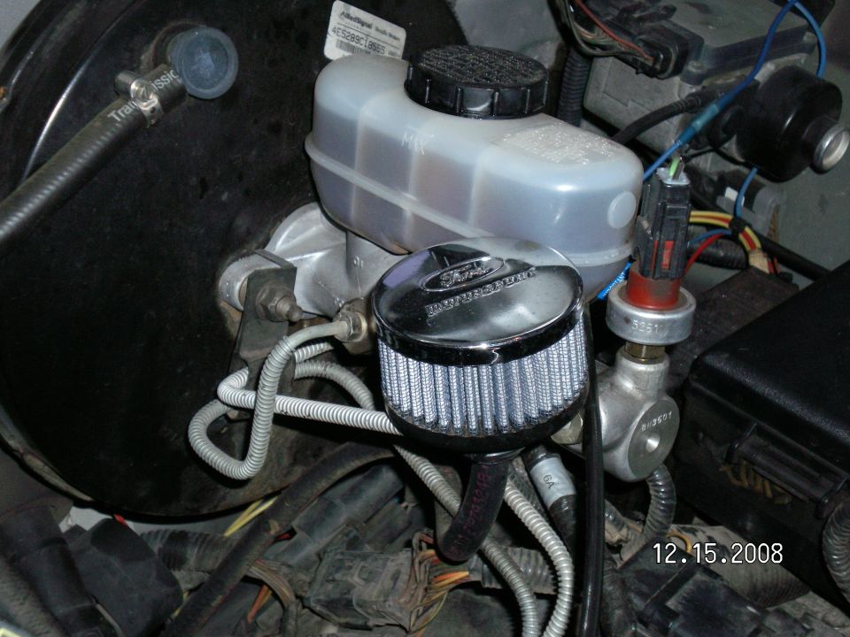 Breather for front and rear diffs. Soon to have E4OD and BW1356 (transfer case) vented the same way....