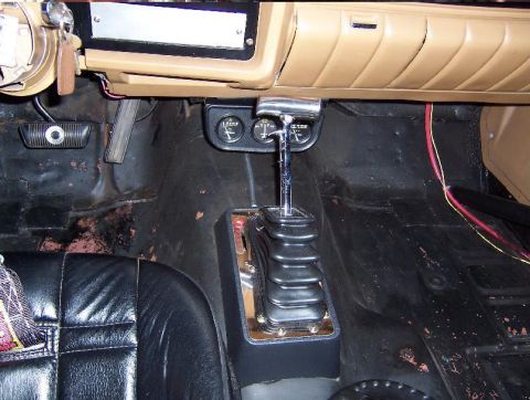 1975 Ford Granada - B&M Starshifter and gauges (oil pressure, amperage, water temperature)