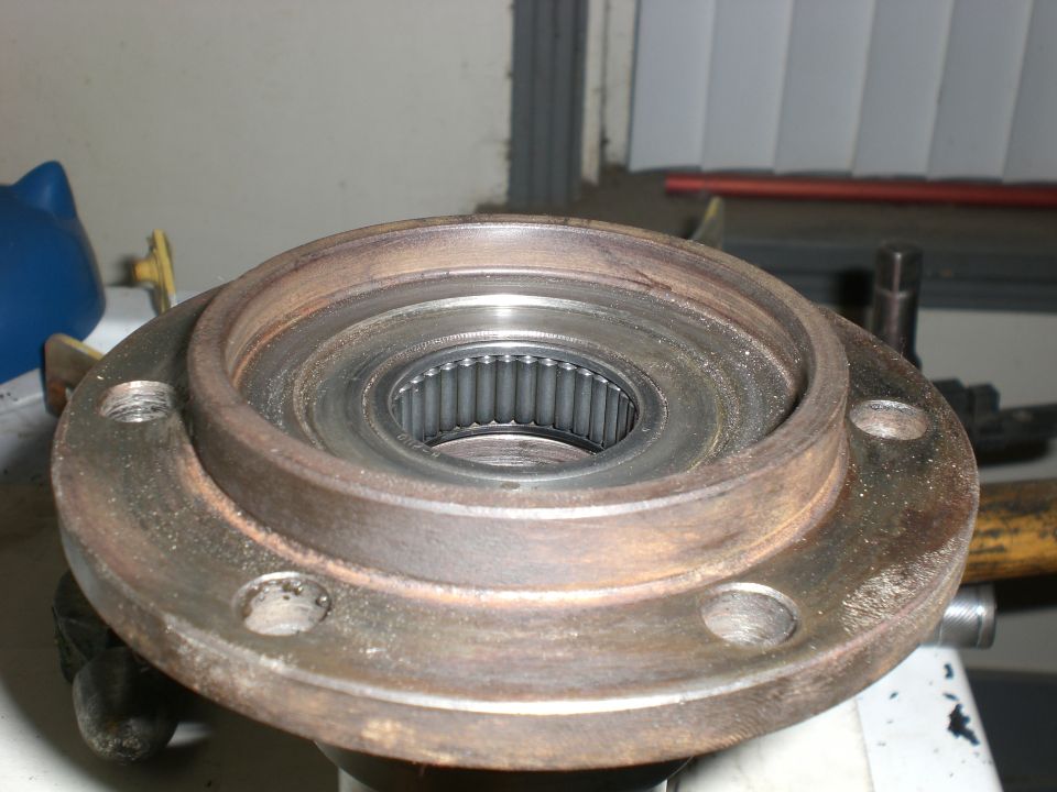 Be sure to check the inner spindle bearings, they get overlooked and mine were toast, this is the chevy spindle
