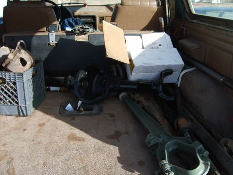 1989 Ford Bronco - all my SAS junk in the back for the move