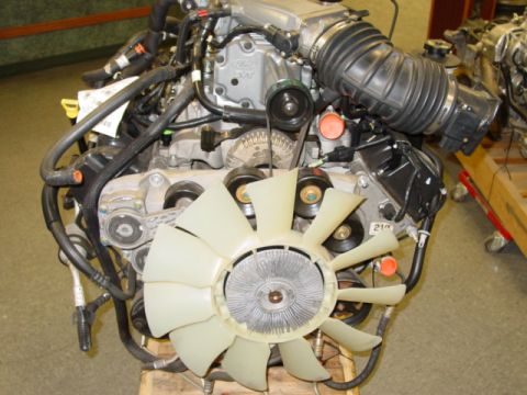 2007 Ford Mustang - Photograph of a Ford engine with cooling fan, not a technical document.