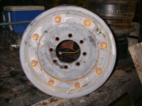 1978 Ford Bronco - A single steel wheel rim is shown, likely for a truck or heavy equipment.