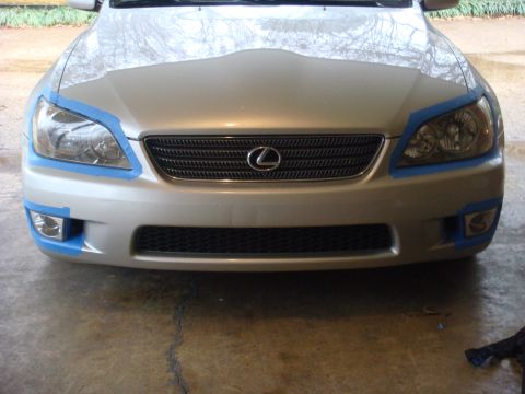 2001 Lexus IS 300 - taped off headlights