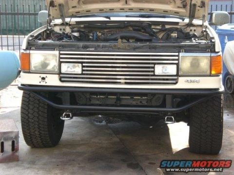 1990 Ford Bronco - Start of bumper build and F150 tow hooks