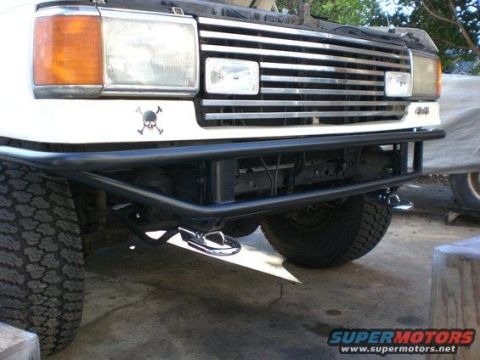 1990 Ford Bronco - Start of bumper build and F150 tow hooks