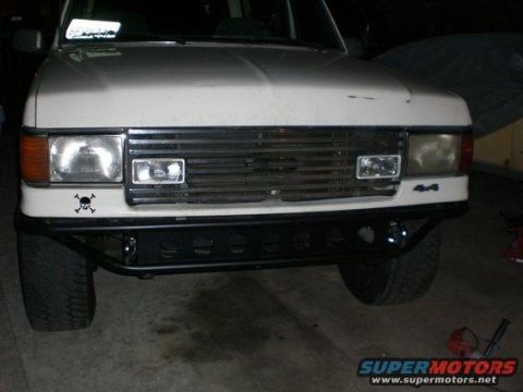 1990 Ford Bronco - Relocated tow hooks and filler plate added