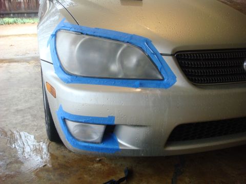2001 Lexus IS 300 - 1500 grit sandpaper