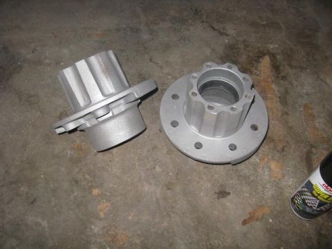 1988 Ford Bronco - Freshly sand blasted hubs. thanks ben
