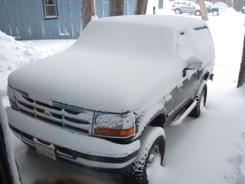 1996 Ford Bronco - Snow Covered