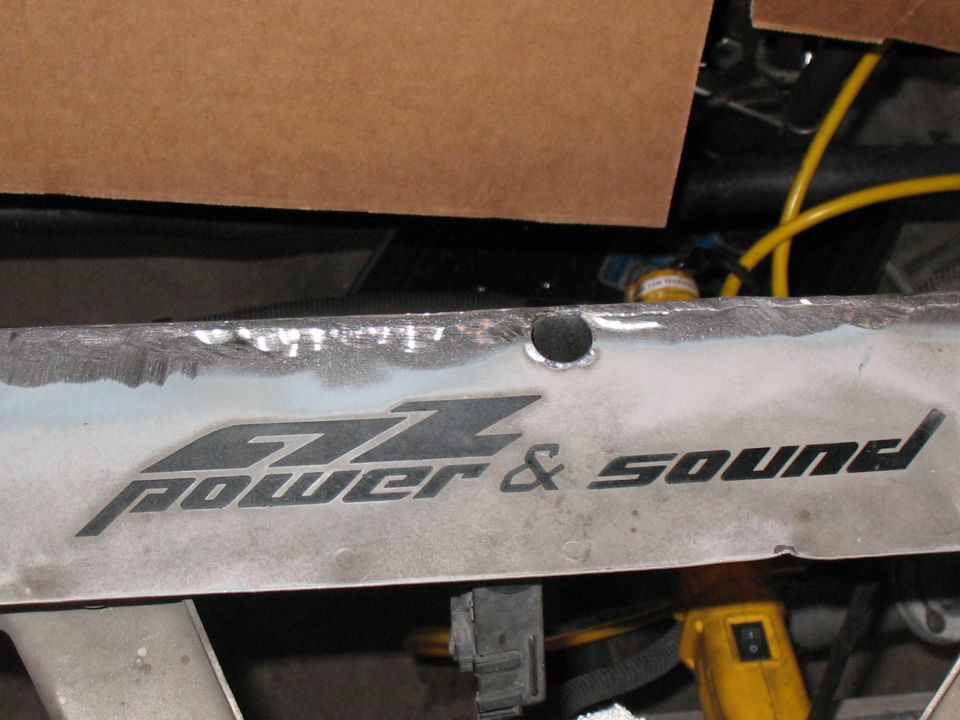 Part with GZ Power & Sound text