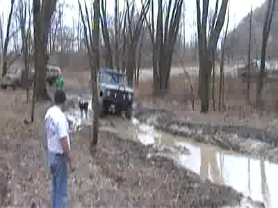 1971 Ford Bronco - my early bronco crawling thru the sippi hole