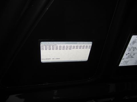 1991 Ford LTD Crown Victoria - GM Service Parts Identification door label listing RPO option codes and paint/lacquer code, marked Do Not Remove.