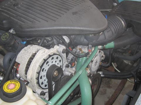 1991 Ford LTD Crown Victoria - Photograph of an engine compartment, not a technical document.