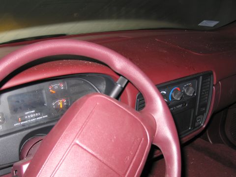 1991 Ford LTD Crown Victoria - Photograph of a vehicle dashboard, not a technical document.