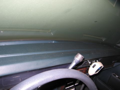 1991 Ford LTD Crown Victoria - Photograph of a vehicle dashboard and steering column, not a technical document.