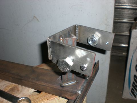1990 Ford Bronco - Beam end finised and welded to base