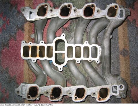 2007 Ford Mustang - An intake manifold is shown, a critical component for engine performance.
