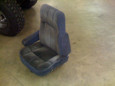 1986 Ford Bronco - Replacing the seats. After over 20 years they needed to be replaced. So I went to Bishop Customs and they fabricated the seat brackets I wo…