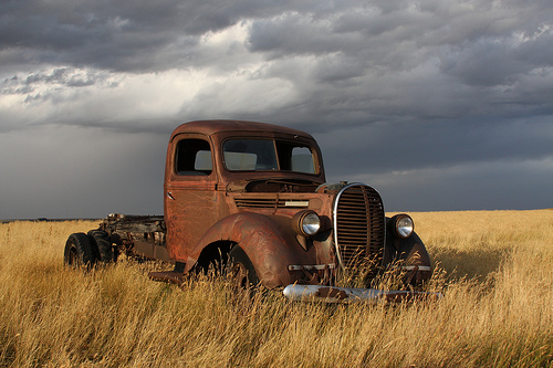 Nice Random pic of a 1939 Ford Truck in the Canadian Prarie