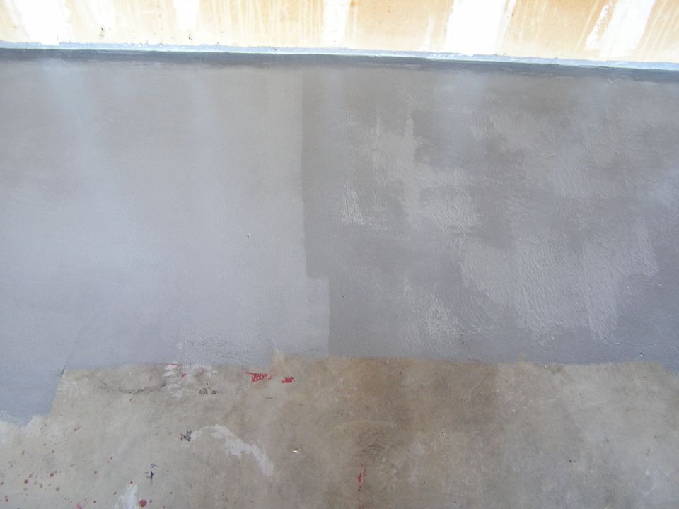 Garage Floor Epoxy Coat, drying and fresh paint