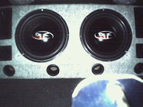 1995 Ford Taurus - Trunk at night.