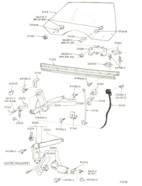 1972 Ford Ranchero - Window Regulator