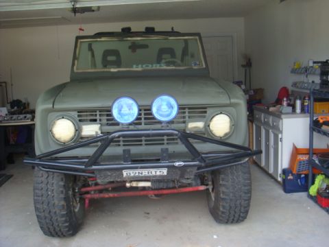1971 Ford Bronco - Pre Runner front bumper with winch mount