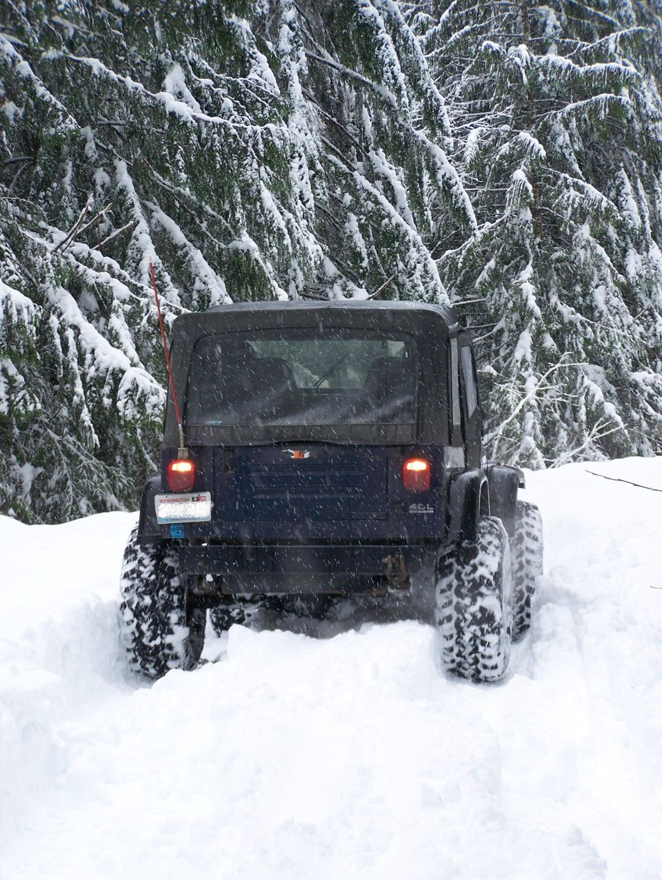 Greg Breaking trail