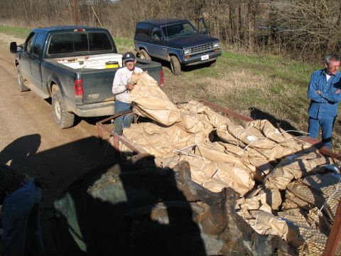 1993 Ford Bronco - This is how the trees come from the nursery (this is a tiny portion of an order). The man in denim is not one of us, he is the guy we're pl…
