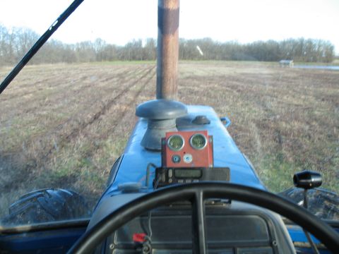 1993 Ford Bronco - ...damn digital dash died; it's like an old school race car, gauges outside the windshield! we're planting trees when I took this, the rows…
