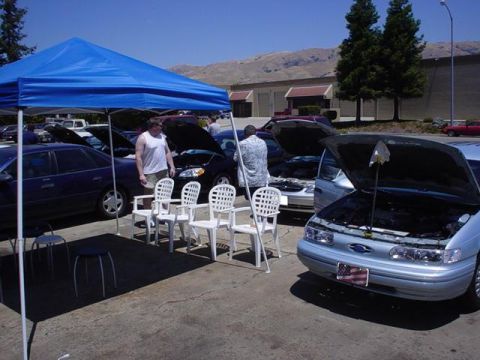 1993 Ford Taurus - The bulls ready for inspection.