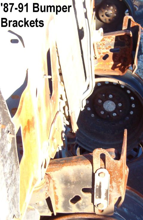 1983 Ford Bronco - Bumper Brackets for '87-91 Note frame horns are identical to '80-86, other than the holes for these bolts. [url=https://www.supermotors.net…