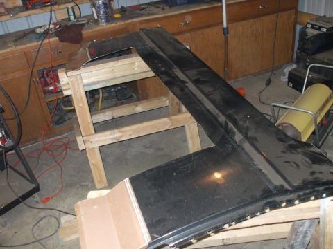 1995 Ford Bronco - fender on horses with hole cut out enough for new fender to lay on top