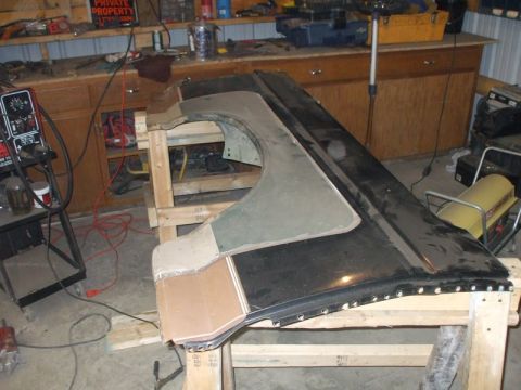 1995 Ford Bronco - traced around the fender with sharpie, then cut out inside of sharpie mark for good fit
