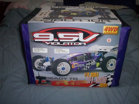 2006 Ford F-150 - The box displays a purple and white 1/8 scale remote control off-road buggy with "VIOLATOR" branding.