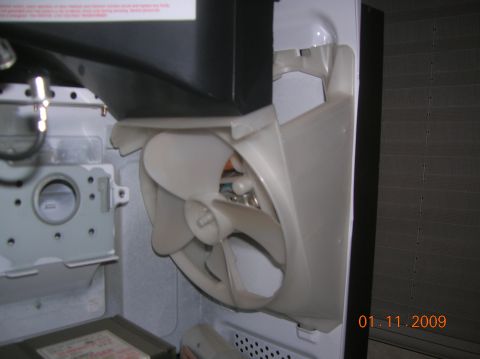 1985 Ford Bronco - fan blade that fell off.