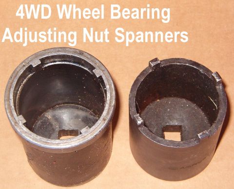 1983 Ford Bronco - The L spanner is stronger & less likely to slip off a nut, but it won't work on a self-locking nut. Both are 2-3/8" round spanner sockets w…