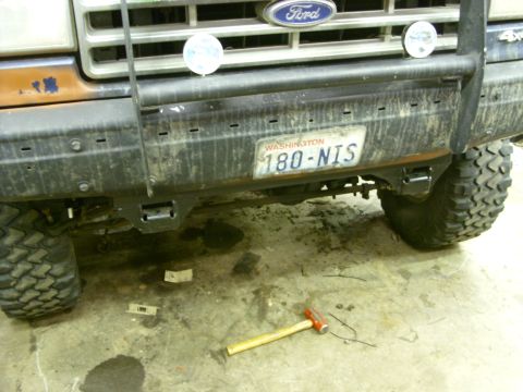 1988 Ford Bronco - Front view of a 1988 Ford Bronco, showing the bumper, grille, and license plate.